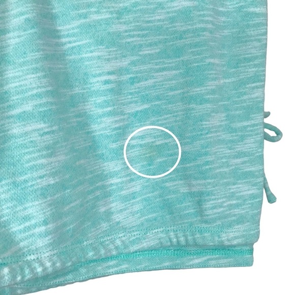 Talbots French Terry Skirt Heathered Aqua Size Large Pull On Drawstring Skirt - Picture 8 of 10